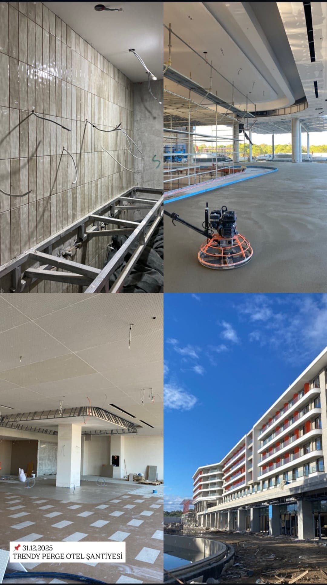 Trendy Perge Otel Şantiye Süreçleri